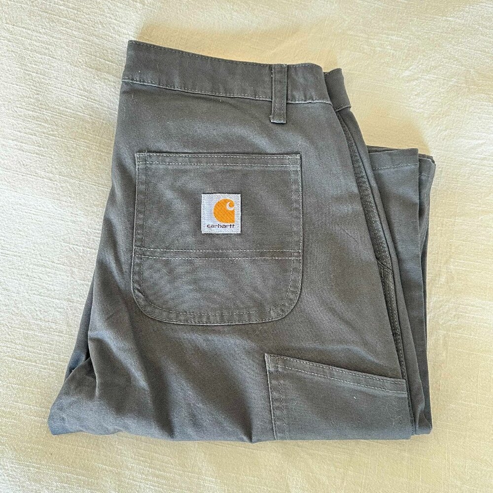 NWT- Carhartt Boys Loose Loose Fit Canvas Utility Boot-Cut Work Pant, Size L /16